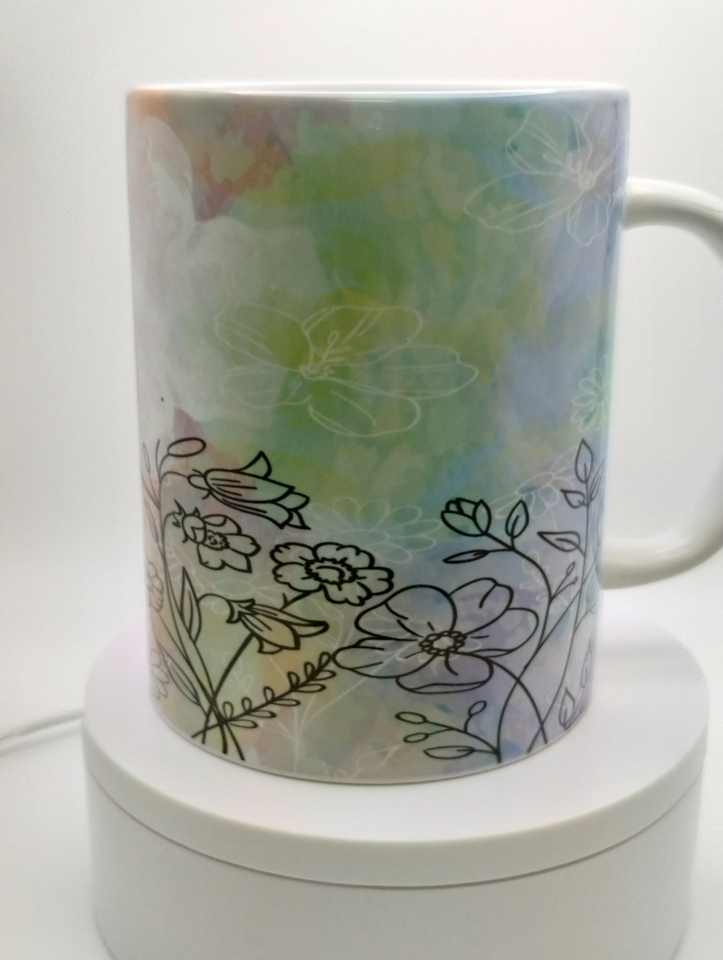 Watercolor mug