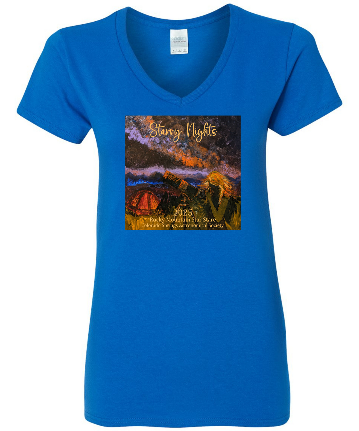 RMSS 2025 Ladies Heavy Cotton V-Neck T-Shirt