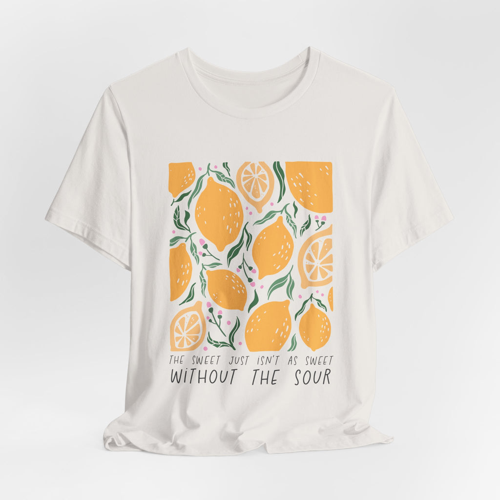 Lemons illustration T-Shirt | 'Without the Sour' citrus design