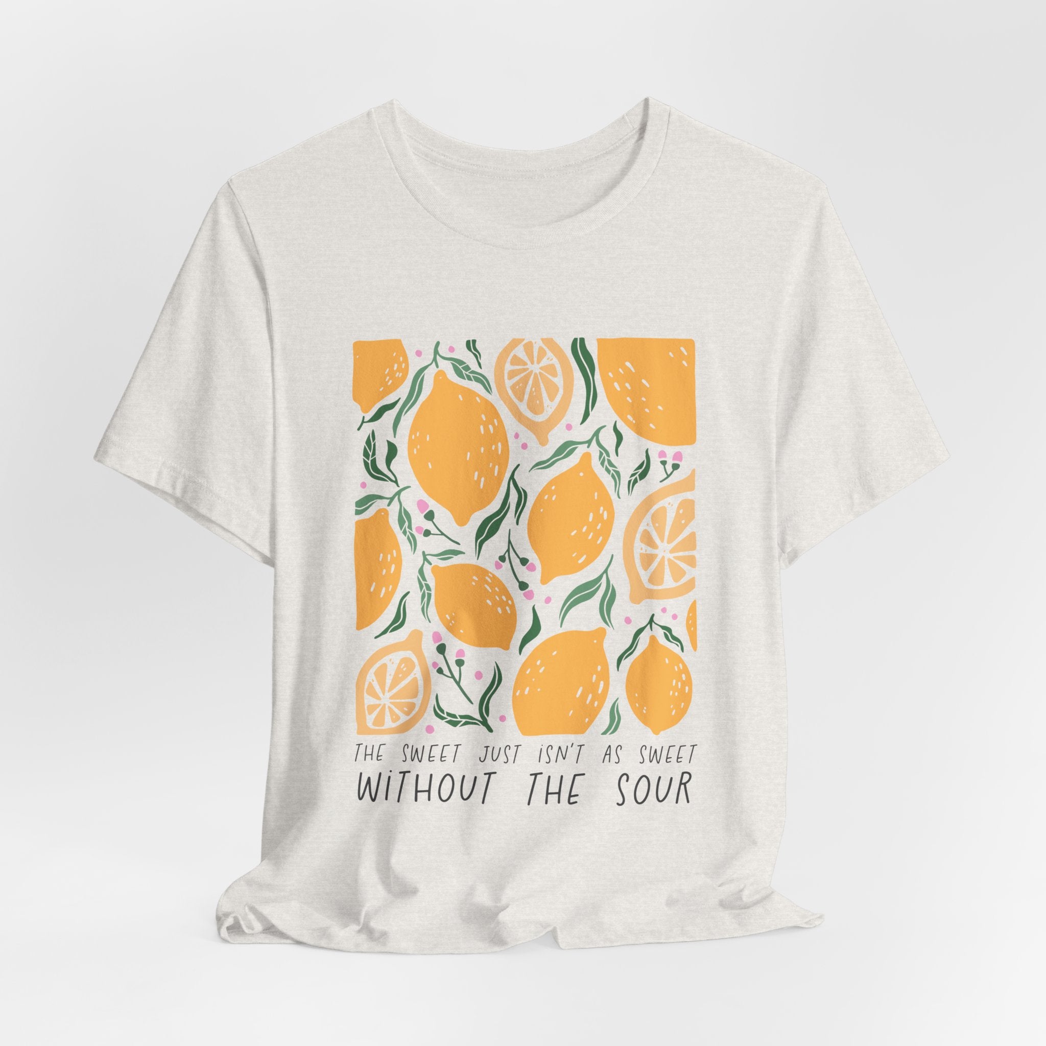 Lemons illustration T-Shirt | 'Without the Sour' citrus design