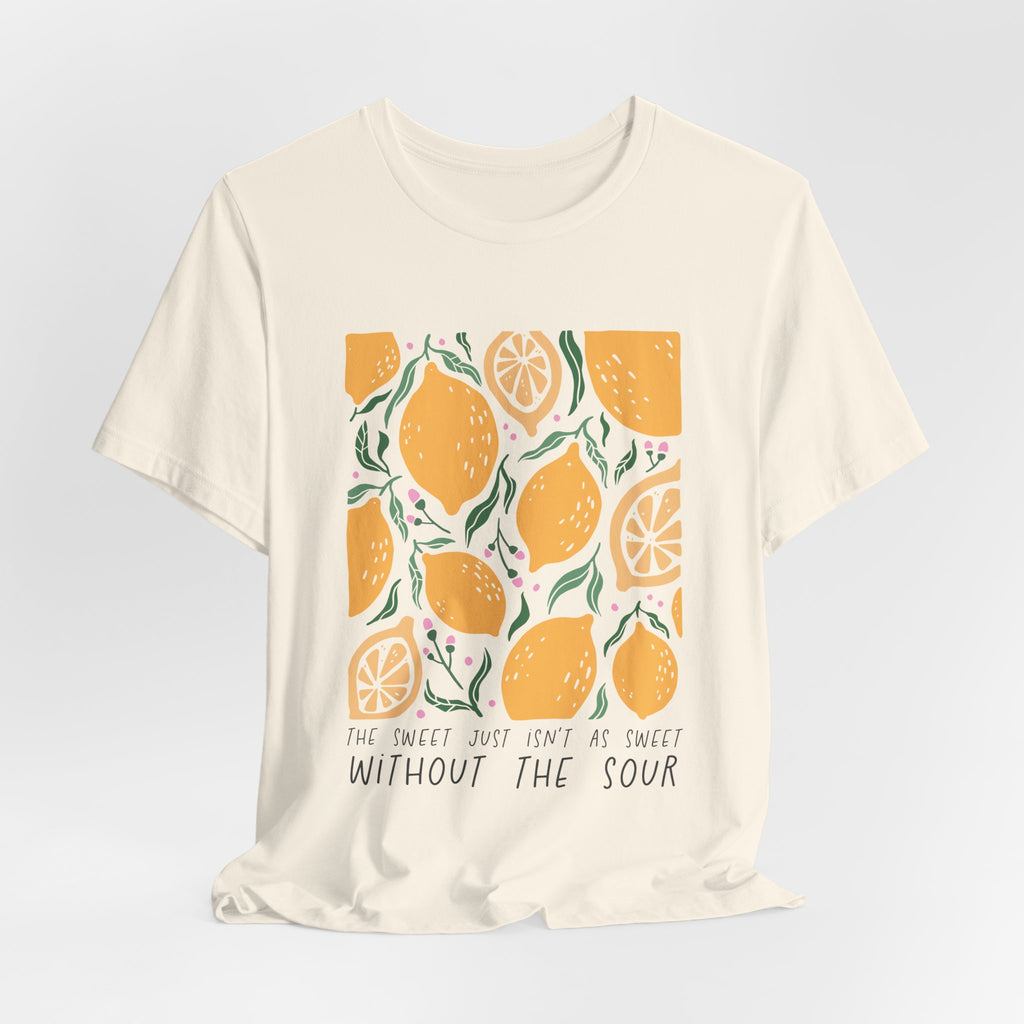 Lemons illustration T-Shirt | 'Without the Sour' citrus design