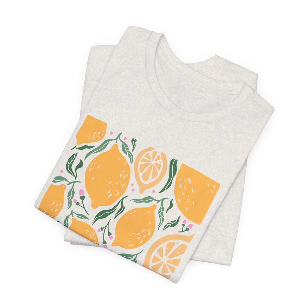 Lemons illustration T-Shirt | 'Without the Sour' citrus design