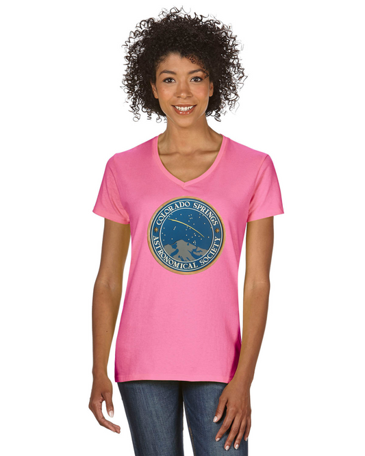 CSASTRO Women's Cotton V-neck T-shirt