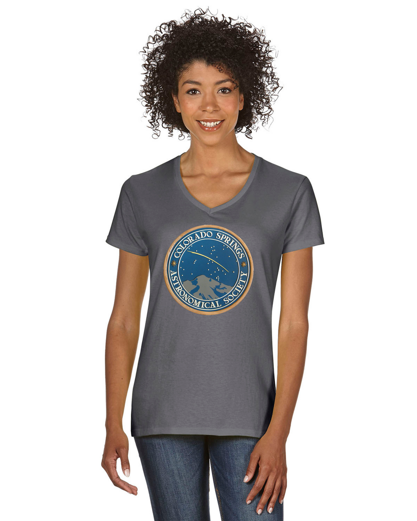 CSASTRO Women's Cotton V-neck T-shirt