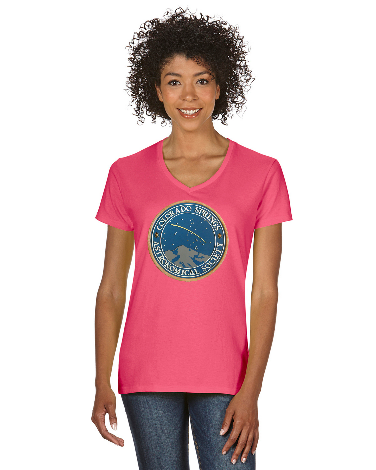 CSASTRO Women's Cotton V-neck T-shirt