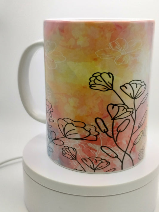 Watercolor mug