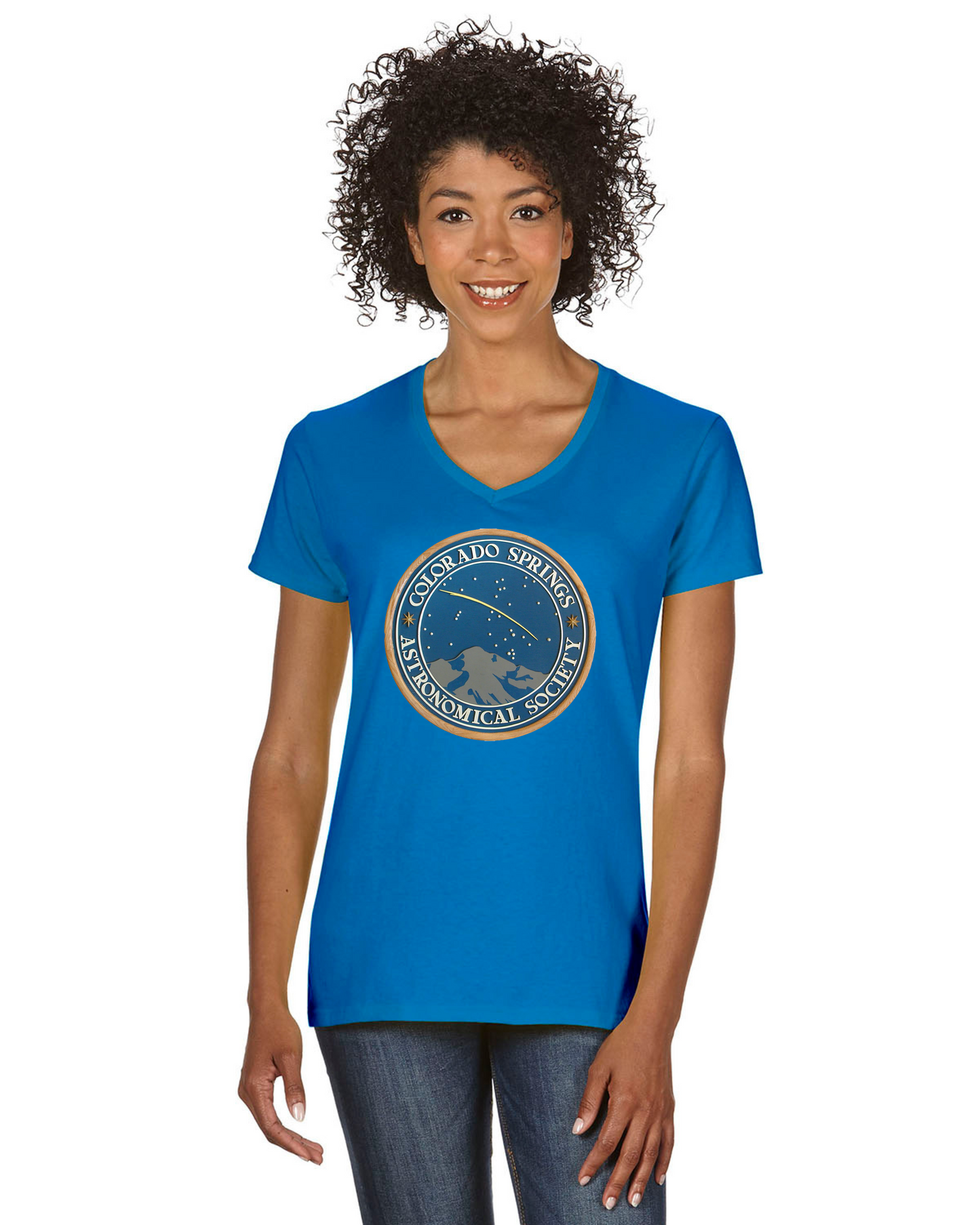 CSASTRO Women's Cotton V-neck T-shirt